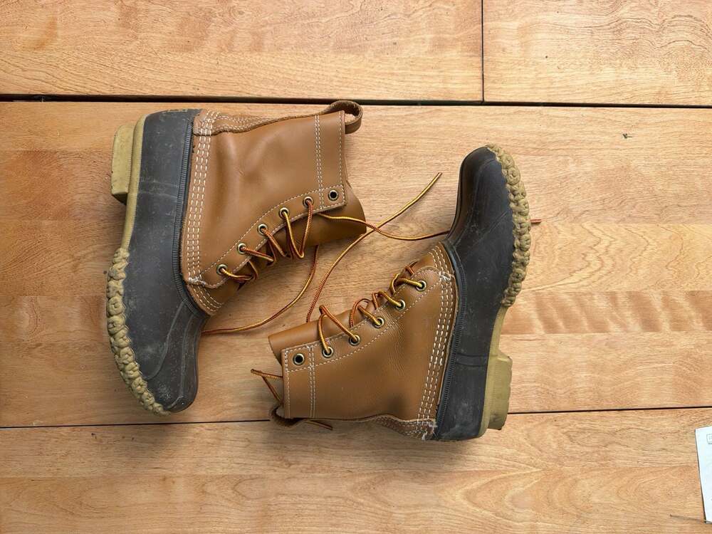 L.L.Bean Women's 6-inch Bean Boots tan/brown size 8M